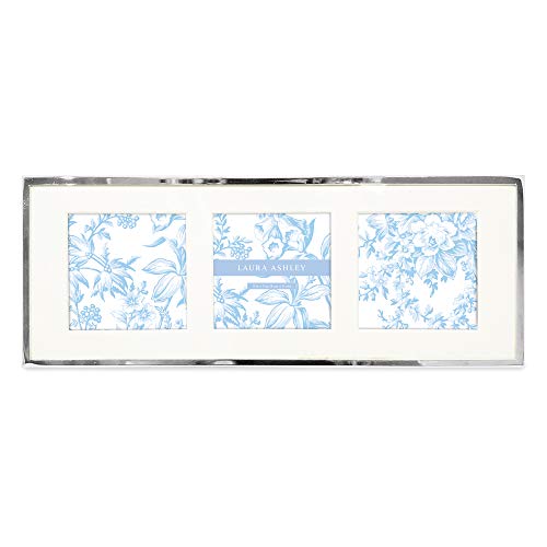 Isaac Jacobs Laura Ashley Collage Bilderrahmen für 3 Fotos, horizontal, mit silberfarbenem Metallrand und Staffelei, für Tisch-Display, Theke, Schreibtisch, Wand-Dekor, Fotogalerie Isaac Jacobs Laura Ashley Collage Bilderrahmen für 3 Fotos, horizontal, mit silberfarbenem Metallrand und Staffelei, für Tisch-Display, Theke, Schreibtisch, Wand-Dekor, Fotogalerie von Isaac Jacobs
