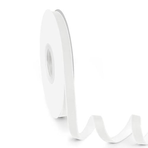 Isaspire 1,9 cm breites Samtband, 9,1 m – dünnes weißes Samtband auf Spule für Handwerk, Geschenkverpackung, DIY, Haarschleifen, Hochzeitseinladungen, Partys, Valentinstag und Weihnachten Isaspire 1,9 cm breites Samtband, 9,1 m – dünnes weißes Samtband auf Spule für Handwerk, Geschenkverpackung, DIY, Haarschleifen, Hochzeitseinladungen, Partys, Valentinstag und Weihnachten von Isaspire