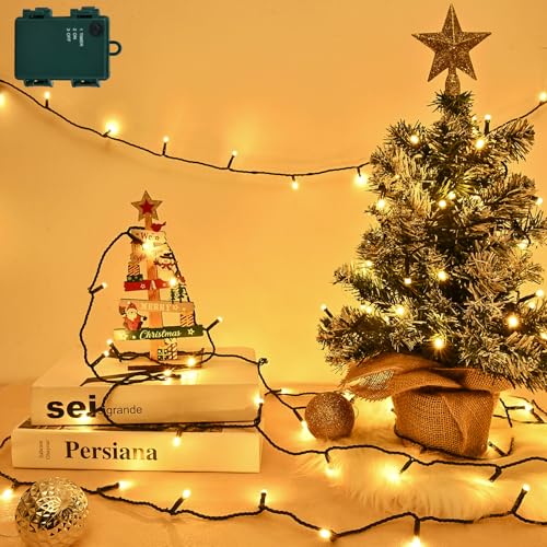Isisyu Lichterkette Batterie 3M 30 LED Lichterkette Außen und Innen mit Timer, IP65 Wasserdicht Lichterkette Batteriebetrieben Warmweiß für Weihnachten, Garten, Partys, Weihnachtsbaum, Grünes Kabel Isisyu Lichterkette Batterie 3M 30 LED Lichterkette Außen und Innen mit Timer, IP65 Wasserdicht Lichterkette Batteriebetrieben Warmweiß für Weihnachten, Garten, Partys, Weihnachtsbaum, Grünes Kabel von Isisyu