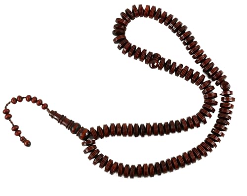 Islamic Bazaar Handgefertigter Wacholderholz, 99 Perlen, Tasbeeh, großer Rosenkranz, Misbaha, islamisches Geschenk, Tasbih, Gebetsperlen, Tesbih, 0,6 x 1,6 cm, Dhikr, 99JUNIPERBEADS, Braun Islamic Bazaar Handgefertigter Wacholderholz, 99 Perlen, Tasbeeh, großer Rosenkranz, Misbaha, islamisches Geschenk, Tasbih, Gebetsperlen, Tesbih, 0,6 x 1,6 cm, Dhikr, 99JUNIPERBEADS, Braun von Islamic Bazaar