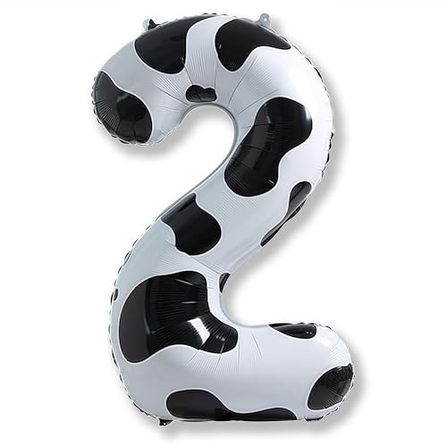 Kuh Deko Luftballon 2, 40 Zoll Helium Zahl 2 Luftballon Kinder Geburtstagsdeko, Folienballons Riesen Zahlen Ballon 2 für Mädchen Jungen Bauernhof Tierthema 2. Geburtstag Cowgirl Cowboy Party Deko Kuh Deko Luftballon 2, 40 Zoll Helium Zahl 2 Luftballon Kinder Geburtstagsdeko, Folienballons Riesen Zahlen Ballon 2 für Mädchen Jungen Bauernhof Tierthema 2. Geburtstag Cowgirl Cowboy Party Deko von Isndare