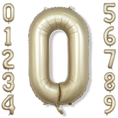 Luftballon 0 Zahl Deko für Mädchen von Isndare