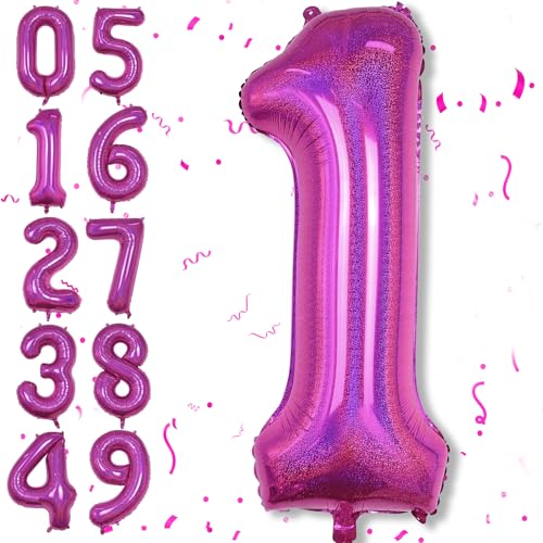 Luftballon 1. Geburtstag Deko für Mädchen, 40'' Helium Zahl 1 Luftballons Laser Rosa Geburtstagsdeko, Riesen Folienballon Zahlen 1 Pink Ballon für Kinder Geburtstag Babyparty Jubiläum Party Dekoration Luftballon 1. Geburtstag Deko für Mädchen, 40'' Helium Zahl 1 Luftballons Laser Rosa Geburtstagsdeko, Riesen Folienballon Zahlen 1 Pink Ballon für Kinder Geburtstag Babyparty Jubiläum Party Dekoration von Isndare