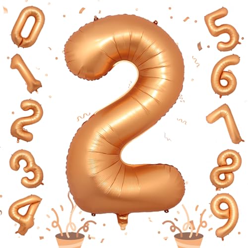 Luftballon 2. Geburtstag für Mädchen, Große Orange Zahlen Ballon 2, 40'' Zahl Luftballons Folienballon 0–9 für Jungen Geburtstag Party Deko Frauen Herren 2 Jubiläum Party Dekoration, Fliegt mit Helium Luftballon 2. Geburtstag für Mädchen, Große Orange Zahlen Ballon 2, 40'' Zahl Luftballons Folienballon 0–9 für Jungen Geburtstag Party Deko Frauen Herren 2 Jubiläum Party Dekoration, Fliegt mit Helium von Isndare