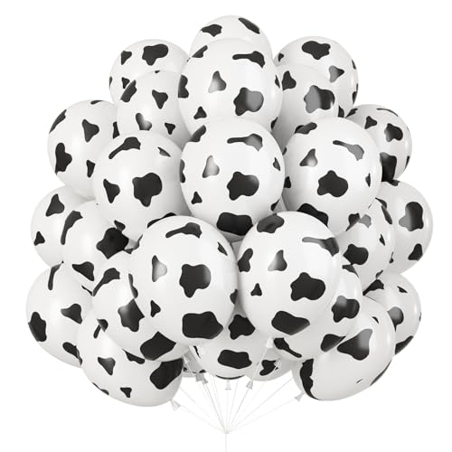 Luftballons Kuh Druck, 30 Stück Kuh Muster Helium Ballons für Kindergeburtstag, Schwarz Weiß Western Bauernhof Deko Cowboy Latexluftballons für Kinder Kuh Geburtstag Babyparty Party Dekoration Luftballons Kuh Druck, 30 Stück Kuh Muster Helium Ballons für Kindergeburtstag, Schwarz Weiß Western Bauernhof Deko Cowboy Latexluftballons für Kinder Kuh Geburtstag Babyparty Party Dekoration von Isndare