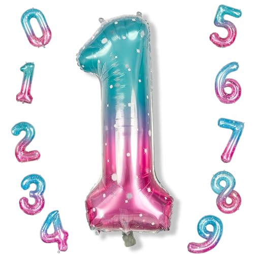Regenbogen Folienballon Zahl 1 Meerjungfrau, 101 cm XXL Lila Türkis Stern Zahlenballon 1 für Mädchen, Bunt Zahlen Luftballon 1. Geburtstag Helium Ballon zum Frau Kinder Babyparty Geburtstagsdeko Deko Regenbogen Folienballon Zahl 1 Meerjungfrau, 101 cm XXL Lila Türkis Stern Zahlenballon 1 für Mädchen, Bunt Zahlen Luftballon 1. Geburtstag Helium Ballon zum Frau Kinder Babyparty Geburtstagsdeko Deko von Isndare