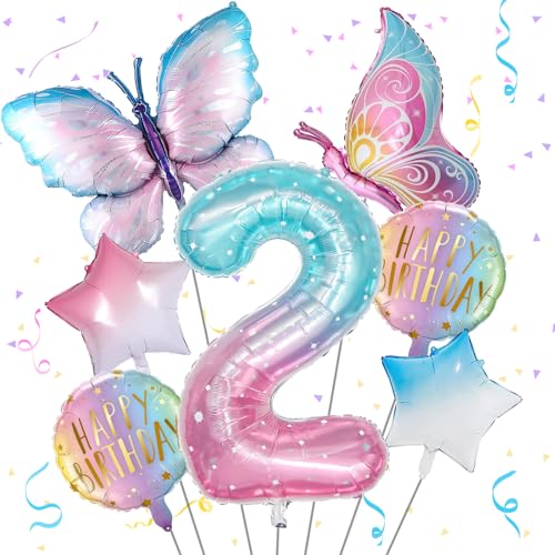 Schmetterlinge Deko Geburtstag Mädchen, 2. Folienballon Schmetterling, 2 Jahre Geburtstagsdeko Schmetterling, Zahlen 2. Geburtstag Luftballon Kinder Mädchen Geburtstag Schmetterling Themen Party Schmetterlinge Deko Geburtstag Mädchen, 2. Folienballon Schmetterling, 2 Jahre Geburtstagsdeko Schmetterling, Zahlen 2. Geburtstag Luftballon Kinder Mädchen Geburtstag Schmetterling Themen Party von Isndare