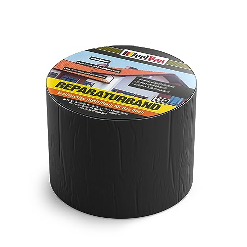 Isolbau Butyl Reparaturband - Schwarz, 100 mm x 10 m - Abdichtungsband für Dach, Loch, Rohr, Wohnmobile - Wasserdichter Schutz gegen Korrosion Witterung & UV-Bestrahlung - Selbstklebende Klebeband Isolbau Butyl Reparaturband - Schwarz, 100 mm x 10 m - Abdichtungsband für Dach, Loch, Rohr, Wohnmobile - Wasserdichter Schutz gegen Korrosion Witterung & UV-Bestrahlung - Selbstklebende Klebeband von Isolbau