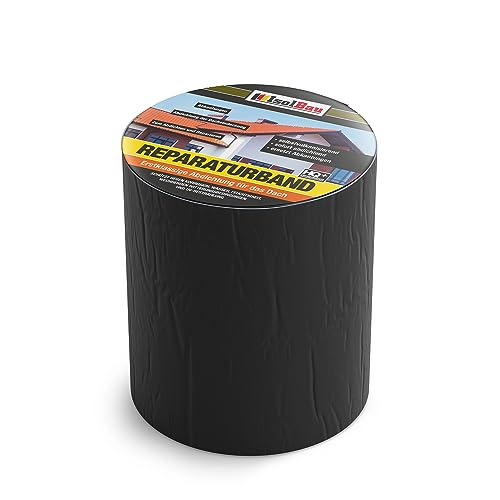 Isolbau Butyl Reparaturband - Schwarz, 150 mm x 10 m - Abdichtungsband für Dach, Loch, Rohr, Wohnmobile - Wasserdichter Schutz gegen Korrosion Witterung & UV-Bestrahlung - Selbstklebende Klebeband Isolbau Butyl Reparaturband - Schwarz, 150 mm x 10 m - Abdichtungsband für Dach, Loch, Rohr, Wohnmobile - Wasserdichter Schutz gegen Korrosion Witterung & UV-Bestrahlung - Selbstklebende Klebeband von Isolbau