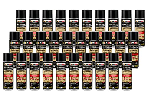 Isolbau Sprühkleber 30 x 500 ml - Extra starker Kleber für Heimwerk & Industrie - Klebe-Spray für Schaumstoff, Holz, Stoff, Leder, Filz uvm von Isolbau