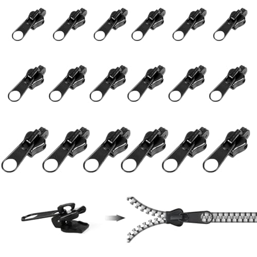 18 Stück zipper repair kit, reißverschluss schieber, reißverschluss zipper ersatz in Drei Größen, Fix Ersatzteile Reißverschlüsse Für Rucksäcke, Koffer, Jacken 18 Stück zipper repair kit, reißverschluss schieber, reißverschluss zipper ersatz in Drei Größen, Fix Ersatzteile Reißverschlüsse Für Rucksäcke, Koffer, Jacken von Issimober