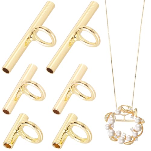 Isslly 6 Stück Pin zu Anhänger Konverter, 3 Größen, Brosche zu Anhänger, Konverter-Verschlüsse, Messing-Schmuck-Adapter für die Herstellung von Halsketten, Ohrringen, Haar-Accessoires Isslly 6 Stück Pin zu Anhänger Konverter, 3 Größen, Brosche zu Anhänger, Konverter-Verschlüsse, Messing-Schmuck-Adapter für die Herstellung von Halsketten, Ohrringen, Haar-Accessoires von Isslly