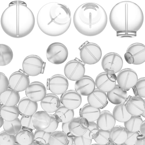 Isslly Undurchdringliche Komfort-Ohrring-Verschlüsse, transparente TPE-Rückseite für Schmuckpfosten, weiche Gummi-Ohrstopper zum Trainieren, Baden und Schlafen, 50 Stück von Isslly