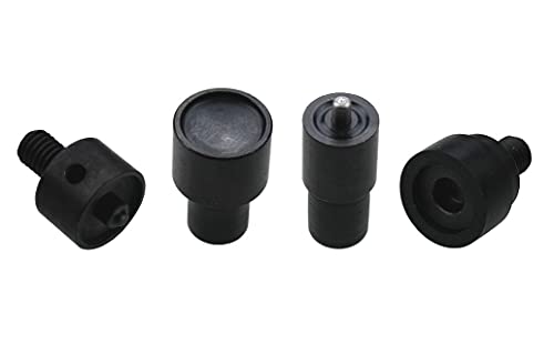 Ista Tools, Ring-Feder Druckknöpfe 10mm, 12,5mm, 15mm, Stahl, Spindelpresse, Nieten (4 teiliges Einsatzwerkzeug für 12,5mm S-Feder) von Ista Tools
