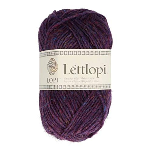 Lettlopi Wolle 1414 purple | Islandwolle zum Stricken von Islandpullovern, Norwegermuster | 100% Wolle von Istex / theofeel