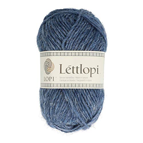 Lettlopi Wolle 1701 blau, Islandwolle zum Stricken von Islandpullovern, Norwegermuster | 100% Wolle von theofeel