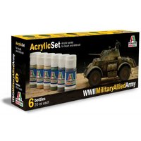 Acryl Set WWII Military Allied Army von Italeri