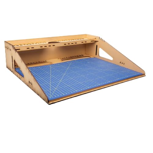 Italeri 50833 Modell-Workstation MDF DIN A3 - Modellbau-Zubehör, Bastelwerkzeug, hochwertiges Modellbauzubehör, Plastikmodellbau Zubehör von Italeri