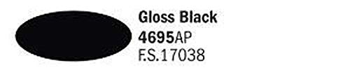 Italeri IT4695AP Acrylic Paint, Black Gloss von Italeri
