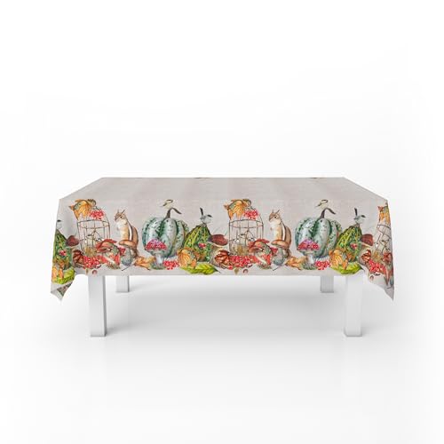 Schmutzabweisende Tischdecke Made in Italy, Colori D Autunno, 150 cm Schmutzabweisende Tischdecke Made in Italy, Colori D Autunno, 150 cm von Italian Bed Linen