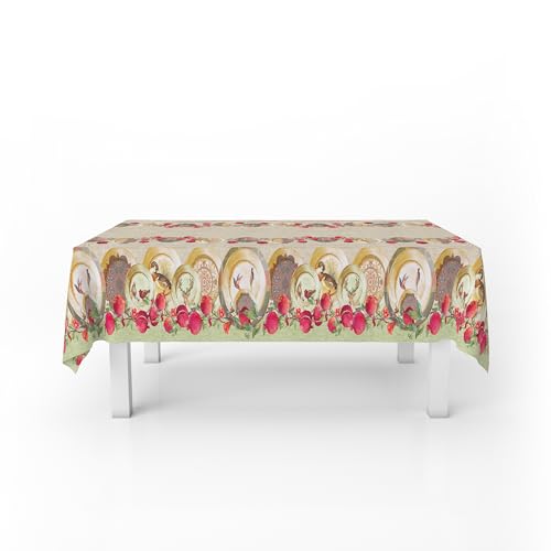 Schmutzabweisende Tischdecke Made in Italy, MELOGRANO, 150 cm von Italian Bed Linen