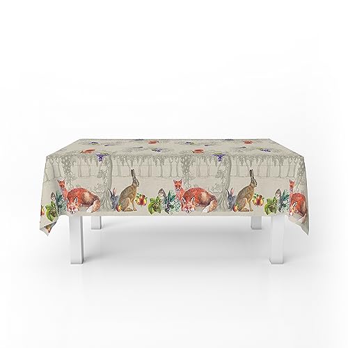 Schmutzabweisende Tischdecke Made in Italy, SINFONIA Naturale, 150 cm von Italian Bed Linen