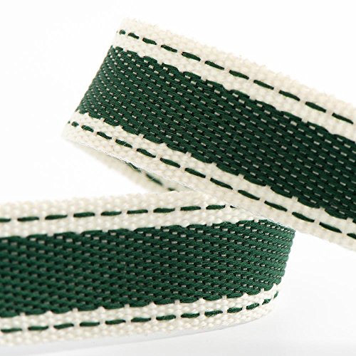 Baumwoll-Twill-Band, 15 mm x 10 m, Flaschengrün Baumwoll-Twill-Band, 15 mm x 10 m, Flaschengrün von Italian Options