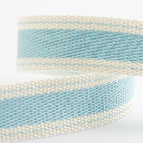 Baumwoll-Twill-Band, 15 mm x 10 m, Hellblau von Italian Options