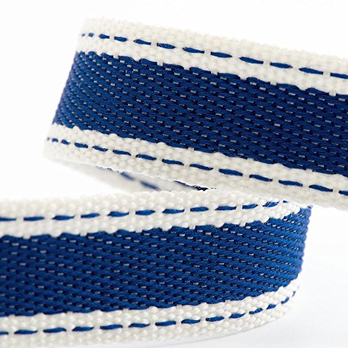 Baumwoll-Twill-Band, 15 mm x 10 m, Königsblau Baumwoll-Twill-Band, 15 mm x 10 m, Königsblau von Italian Options