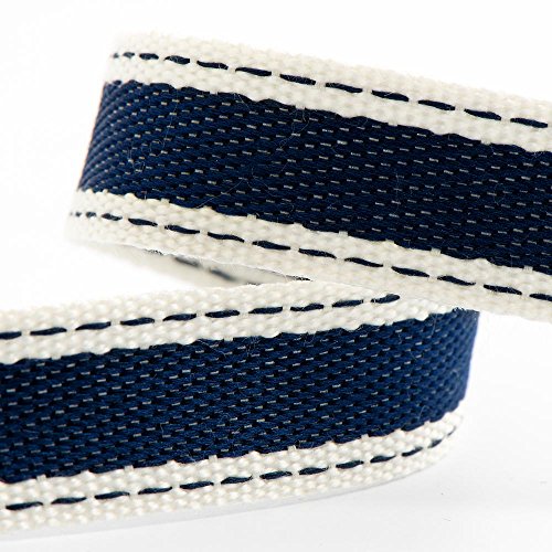 Baumwoll-Twill-Band, 15 mm x 10 m, Marineblau Baumwoll-Twill-Band, 15 mm x 10 m, Marineblau von Italian Options