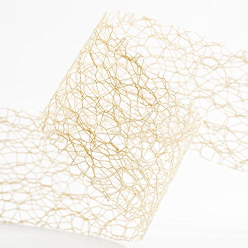 Dekoband, Netzgewebe, 38 mm x 20 m, elfenbeinfarben Dekoband, Netzgewebe, 38 mm x 20 m, elfenbeinfarben von Italian Options