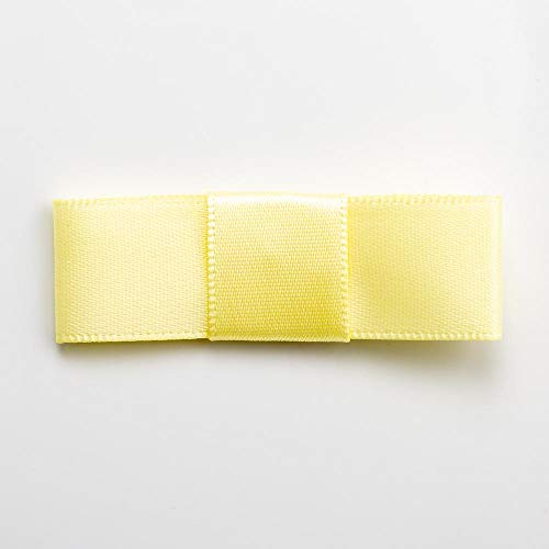 Italian Options 5 cm Edel Satinschleife (Selbstklebend) 12 Stück - Hellgelb – Pastellgelb von Italian Options
