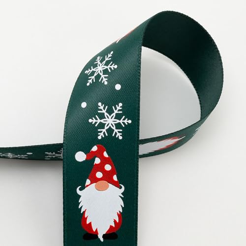 Italian Options Nordic Santa Satinband, 19 mm x 5 m, Grün von Italian Options