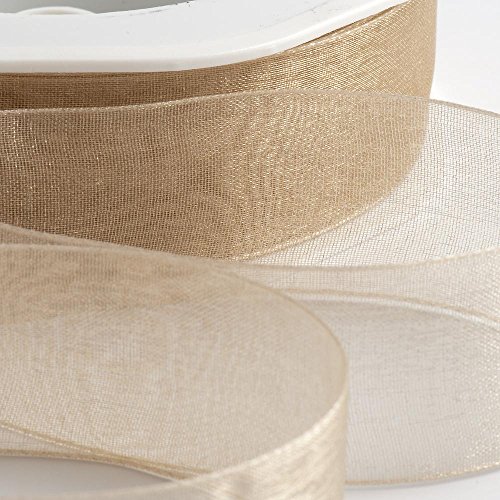 Italian Options Organzaband, 25 mm x 20 m, Beige Italian Options Organzaband, 25 mm x 20 m, Beige von Italian Options
