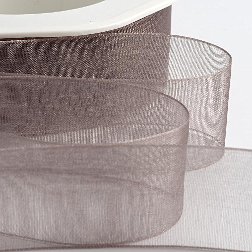 Italian Options Organzaband, 38 mm x 20 m, Rauchgrau Italian Options Organzaband, 38 mm x 20 m, Rauchgrau von Italian Options