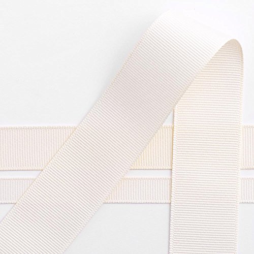 Italian Options Ripsband, 25 mm x 10 m Rolle, cremefarben von Italian Options