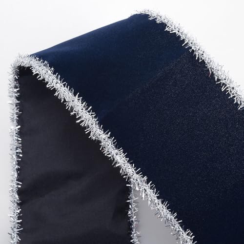 Italian Options Samt-Lametta-Weihnachtsband, Drahtrand, Marineblau, 63 mm x 10 m Italian Options Samt-Lametta-Weihnachtsband, Drahtrand, Marineblau, 63 mm x 10 m von Italian Options