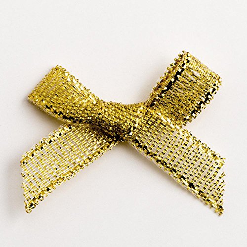 Italian Options Schleifenband, Stoff, Gold-metallic, 3 cm von Italian Options