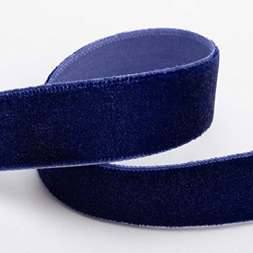 Samtband, 25 mm x 10 m, Marineblau Samtband, 25 mm x 10 m, Marineblau von Italian Options
