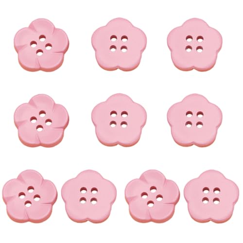 10 PCs Bastelknöpfe Blumenformknöpfe 4 Löcher Knöpfe Harzknöpfe Farbenfrohe Knöpfe Für Handgefertigte Kleidung 10 PCs Bastelknöpfe Blumenformknöpfe 4 Löcher Knöpfe Harzknöpfe Farbenfrohe Knöpfe Für Handgefertigte Kleidung von Itkcozcg