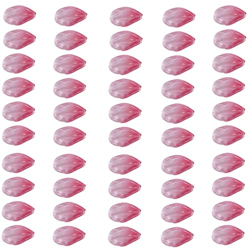 50 PCs Glasblätter Gradient Glasperlen 12x20mm Kunstversorgungen Für Kreative Schmuck Herstellung Haarnadel Dekoration Perlen Gradienten Blütenblätter Für Haarnadelschmuck Kunstprojekt Machen von Itkcozcg