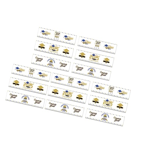 Flaschenetiketten zum Schulabschluss, einfach zu verwendende Designs, Etiketten für Partys und Schulveranstaltungen, 15 Stück Flaschenetiketten zum Schulabschluss, einfach zu verwendende Designs, Etiketten für Partys und Schulveranstaltungen, 15 Stück von Itkcozcg