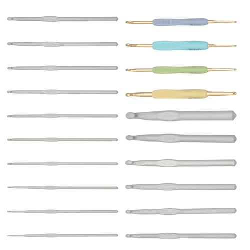 Itkcozcg 1 Set Häkelnadel-Set, Einzelkopf-Stricknadel, Doppelkopf-Häkelnadel, Strickwerkzeug, Häkelwerkzeug Itkcozcg 1 Set Häkelnadel-Set, Einzelkopf-Stricknadel, Doppelkopf-Häkelnadel, Strickwerkzeug, Häkelwerkzeug von Itkcozcg