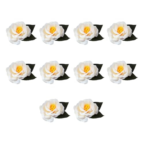 Itkcozcg 10 Stück künstliche Blütenköpfe für Hochzeitsarrangements, Nähen, Basteln, Kleidung, Kuchendekoration, Hochzeitsfeier, Tafelaufsätze Itkcozcg 10 Stück künstliche Blütenköpfe für Hochzeitsarrangements, Nähen, Basteln, Kleidung, Kuchendekoration, Hochzeitsfeier, Tafelaufsätze von Itkcozcg