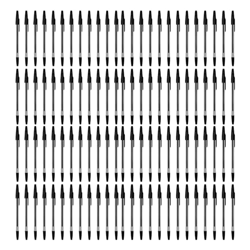 Itkcozcg 12/24/50/100 Stück Kugelschreiber, nachfüllbarer Schreibstift mit Minen, Kugelschreiber, Blau/Schwarz/Rot Itkcozcg 12/24/50/100 Stück Kugelschreiber, nachfüllbarer Schreibstift mit Minen, Kugelschreiber, Blau/Schwarz/Rot von Itkcozcg