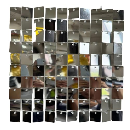 Itkcozcg 24 Stück reflektierende Party-Dekorationen, austauschbare glitzernde Paneele für Fotokabinen-Hintergründe, Event-reaktionsschnelle glitzernde Paneele von Itkcozcg