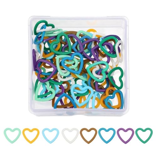 Itkcozcg 60/80/160/240 Stück Maschenmarkierer in Herz-Blumenform, Nähstopper, Häkeln, Verriegelungsmarker, Stricken Itkcozcg 60/80/160/240 Stück Maschenmarkierer in Herz-Blumenform, Nähstopper, Häkeln, Verriegelungsmarker, Stricken von Itkcozcg