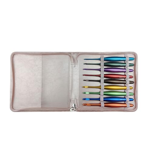 Itkcozcg 9-teiliges Häkelnadel-Set, 3,5–8,0 mm, praktische ergonomische Stricknadel, Häkelzubehör Itkcozcg 9-teiliges Häkelnadel-Set, 3,5–8,0 mm, praktische ergonomische Stricknadel, Häkelzubehör von Itkcozcg