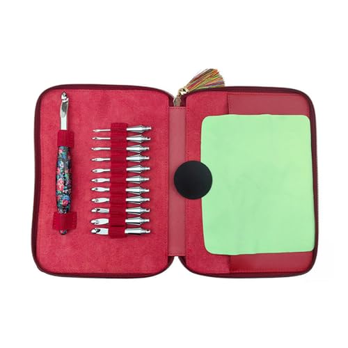 Itkcozcg Aluminium-Häkelnadel, Strickwerkzeug mit 12 Größen, austauschbare Spitze, ergonomischer Griff, Häkelnadel Itkcozcg Aluminium-Häkelnadel, Strickwerkzeug mit 12 Größen, austauschbare Spitze, ergonomischer Griff, Häkelnadel von Itkcozcg