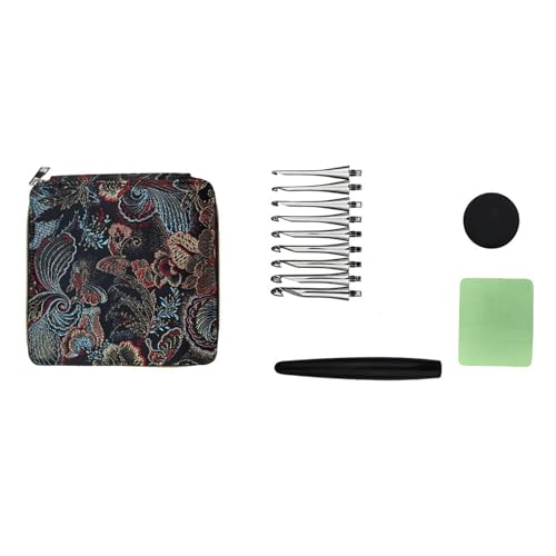 Itkcozcg Aluminium-Häkelnadel-Set mit 9 austauschbaren Spitzen und Holzgriff, ergonomisches Häkelnadel-Strickwerkzeug Itkcozcg Aluminium-Häkelnadel-Set mit 9 austauschbaren Spitzen und Holzgriff, ergonomisches Häkelnadel-Strickwerkzeug von Itkcozcg